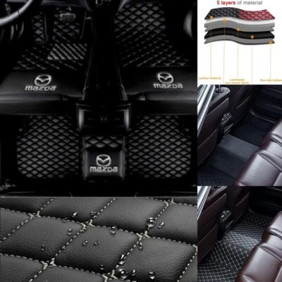 Alfombrillas de coche personalizadas para Mazda todos los modelos alfombrillas forro automático almohadillas delanteras traseras Foto 1 de 4