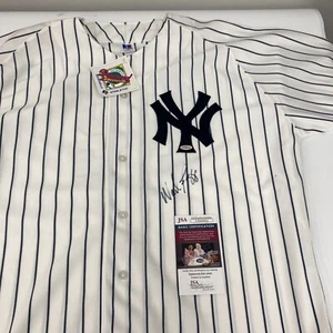 Wade Boggs Signed Authentic New York Yankees Russell Jersey JSA COA - Picture 1 of 8