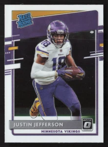 Justin Jefferson 2020 Donruss Optic Rated Rookie Base #163 Minnesota Vikings - Foto 1 di 2
