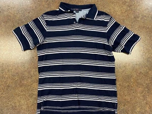Cremieux Collection Herren Poloshirt dunkelblau weiß gestreift Baumwolle Gr. M - Bild 1 von 12