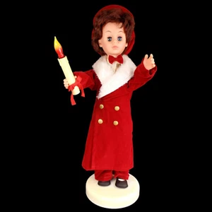 ANIMATED CHRISTMAS BOY FIGURE / RENNOC / MADE in TAIWAN / LIGHT & MOTION - Picture 1 of 7