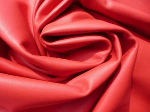 Red Lambskin Leather soft Skins Hide Sheep Lamb Leather for Crafting 6 Sq. Ft+ - Picture 1 of 4