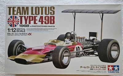 TAMIYA 1/12 TEAM LOTUS TIPO 49B 1968 PEÇAS GRAVADAS INCLUÍDAS GRANDE ESCALA N°53 - Imagem 1 de 4