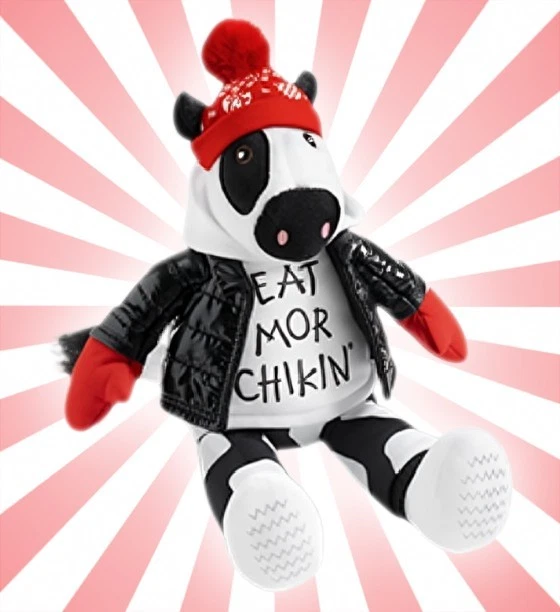 Chick-fil-A Holiday 2025 Plush Cow Doll Toy Snow Day Christmas 9" - Image 1 of 1