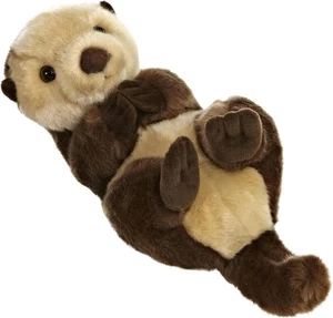 Peluche lontra marina dettaglio realistico compagnia preziosa marrone 10 in - Foto 1 di 5