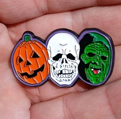 HALLOWEEN III 3 Season Of The Witch Custom ENAMEL PIN Horror Skull Pumpkin Witch - Image 1 of 4