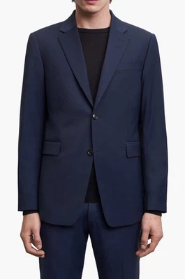NUEVO Blazer Tiger of Sweden Justins Azul Real Mezcla Lana Talla 46R Nuevo con Etiquetas $529 Foto 1 de 4