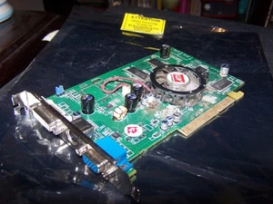 Radeon 8550 256MB VD VO AGP Video Card with DVI, VGA and 7 pin female output - Picture 1 of 2