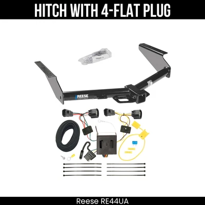 Trailer Hitch + 4 Way Wiring For 08-12 Jeep Liberty 44585 2" Receiver Class 3 - Image 1 of 4