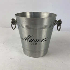 ORIGINAL MUMM & CO. SEKTKÜHLER EISEIMER KÜHLBEHÄLTER METALL - Bild 1 von 3