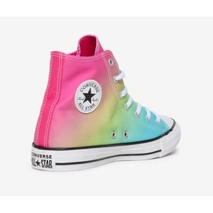 Converse Niñas Escuela Primaria Chuck Taylor All Star Hi Arco Iris Brillante Ombre Talla 6 - Imagen 1 de 12