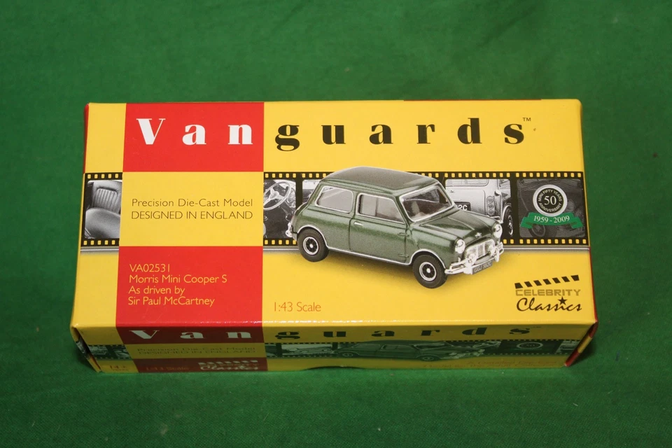 CORGI VANGUARDS MORRIS MINI COOPER S CELEBRITY SIR PAUL McCARTNEY 1/43 #VA02531 - Image 1 of 1