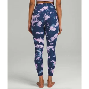 Lululemon Align hoch geschnittene Hose 25" zirkuliert Batik mineralblau Gr. 4 {V9} - Bild 1 von 7
