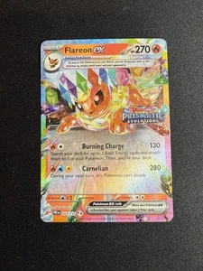 Juego de cartas coleccionables Pokémon - Flareon ex - Evoluciones prismáticas - Estampado  - Imagen 1 de 2