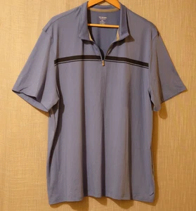 Neu ohne Etikett! Van Heusen Performance Mock Zip Kragen Poloshirt Herren XL #H98-2 - Bild 1 von 9