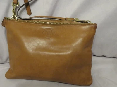 Ghurka Brown Leather Crossbody Purse - Image 1 of 4