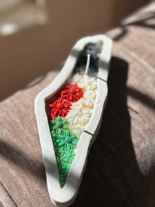 Candles 100% Candles Hand Made Table Candles Decorative Map of Palestine - Picture 1 of 6