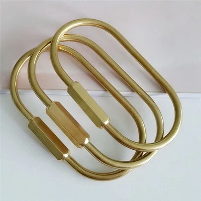 1PC Brass Screw Lock Keychain Ring Durable Simple Brass Car Keychain Holder - Image 1 of 4