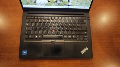 Lenovo ThinkPad E14 Gen2 Ryzen 5 4500U 16GB RAM 256GB SSD Win 11 QWERTZ  - Bild 1 von 4