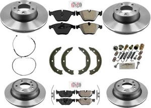 Performance High Carbon Disc Brake Rotors Disc Pads for BMW X1 XDrive 2.0L 12-15 - Picture 1 of 6