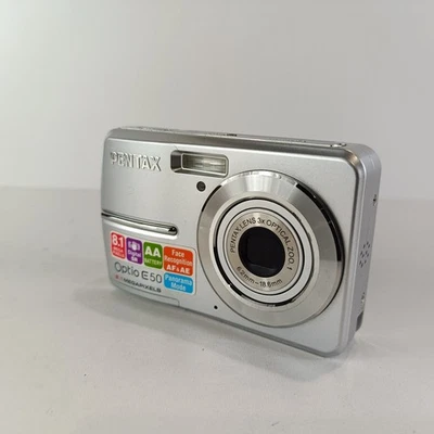 Pentax Digital Camera Optio E50 8.1MP Silver digital Camera Tested Pentax  - Image 1 of 4