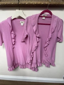 Neiman Marcus Cashmere Pink Cardigans - Picture 1 of 4