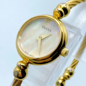 Orologio Donna Gucci 2700.2.L Quadrante Perla Oro Qz Funzionante - Foto 1 di 10
