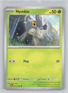 Nymble PAR 014/182 Common Grass Type Pokémon Card HP50 Flop Attack Near Mint - Picture 1 of 2