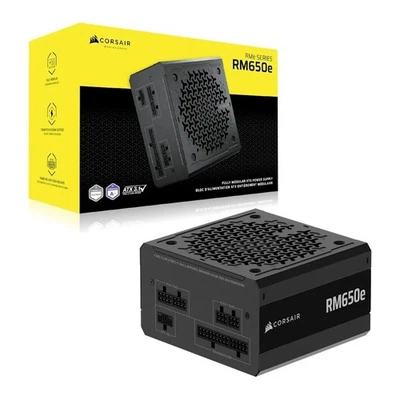 Corsair RM650e 650W Fully Modular ATX 3.1 PCIe 5.1 PSU Cybenetics Gold Zero RPM - Image 1 of 4