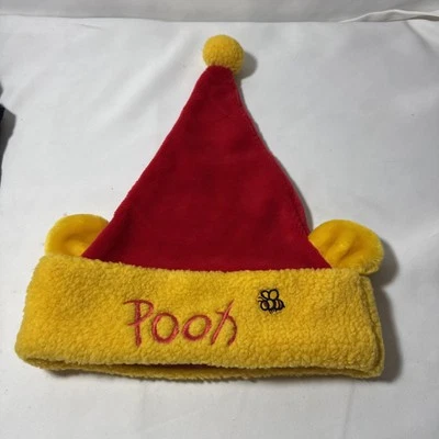 Sombrero de Papá Noel Winnie The Pooh Talla Vintage Adulto Peluche Parques Disney Mundo Foto 1 de 4