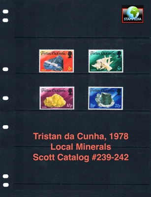 Valor Scott de $2,65 - 1978 TRISTAN DA CUNHA Minerals Geology CV MNH NH UMM Foto 1 de 4
