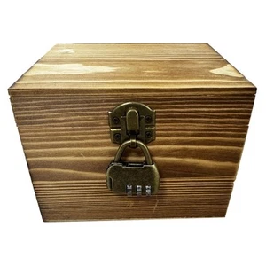 Wooden Jewelry Storage Box with Stylish Flip Cover and Lock for Security - Picture 1 of 8