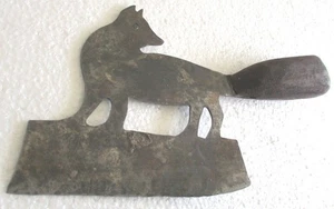ANTIQUE OLD VINTAGE BUTCHER'S FOX CLEAVER MEAT KNIFE DETAILED - Picture 1 of 9