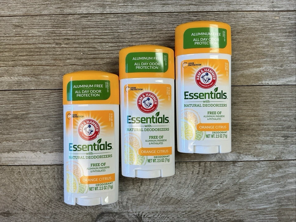 3x Arm & Hammer Natural Deodorant Orange Citrus  Aluminum Parbens Free 2.5 oz - Image 1 of 2
