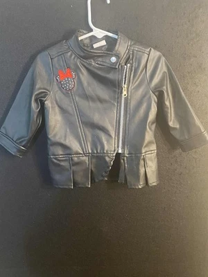 Chaqueta Minnie Mouse de imitación de cuero para niñas talla 18 meses Disney Foto 1 de 4