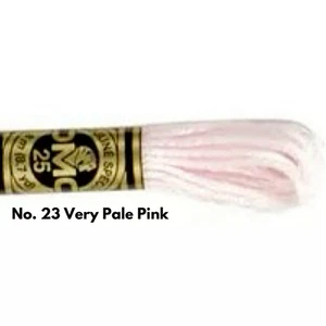 DMC Stranded Cotton Threads No. 23 Very Pale Pink - Cotton for Embroidery - Picture 1 of 3