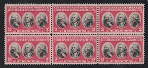 A Nice 1931 2¢ Yorktown Mint Never Hinged w OG Block-of-6 -- Scott #703 ~ - Picture 1 of 1