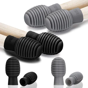 8 Pieces Drum Stick Silent Tip Drum Quiet Sticks Mute Dampener Accessory Rubber - Picture 1 of 12