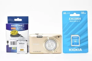 [Fast neuwertig] Nikon COOLPIX S3300 6x Zoom 16.0MP Digitalkamera Gold JAPAN 2648276 - Bild 1 von 12
