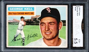 GMA 5.5 1956 Topps #195 George Kell Hof, Chicago White Sox - EX+ - Bild 1 von 2