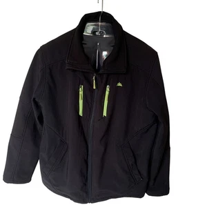 Snozu Performance Jacket Men's XL Black Full Zip Softshell Pockets Ski Snowboard - Picture 1 of 6