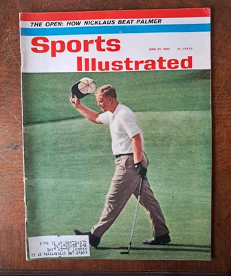 Cubierta de leyenda del golf Sports Illustrated 25 de junio de 1962 Jack Nicklaus The Golden Bear Foto 1 de 4