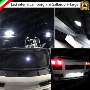 KIT LED INTERNI LAMBORGHINI GALLARDO CONVERSIONE COMPLETA + LUCI TARGA 6000K - Foto 1 di 6