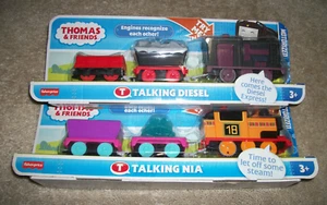 2023 Thomas and Friends Fisher Price Mattel Talking Nia Diesel Engine Lot - Picture 1 of 3