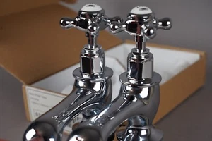very high quality Bath Pillar Taps Chrome - Picture 1 of 13