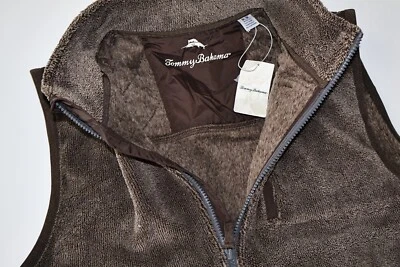Tommy Bahama North Cascade Chaleco Cremallera Berilo Marrón ST226697 Nuevo Mediano M Foto 1 de 4