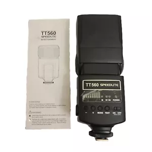Neewer TT560 Flash Speedlite Tested Working W/ New Batteries And Manual No Shoe - Picture 1 of 9