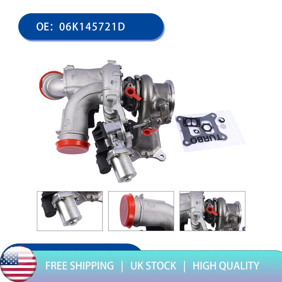 For Volkswagen Jetta 2014-2018 Beetle 14-17 Passat 1.8L 2.0L Turbo Turbocharger - Image 1 of 4