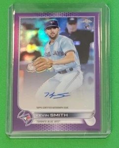 2022 TOPPS CHROME KEVIN SMITH ROOKIE AUTO RA-KS RC Purple Refractor /250 JAYS - Picture 1 of 2
