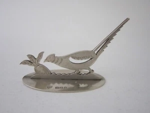 Antiguo tarjetero/menú de plata esterlina - 1913 por S. Dawson & Co. Ltd. - Imagen 1 de 4